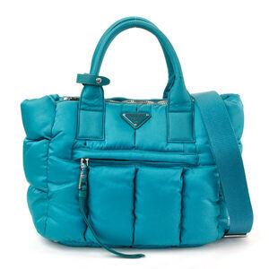 PRADA TESSUTO BOMBER TURCHESE Blue Handbag Shoulder Bag